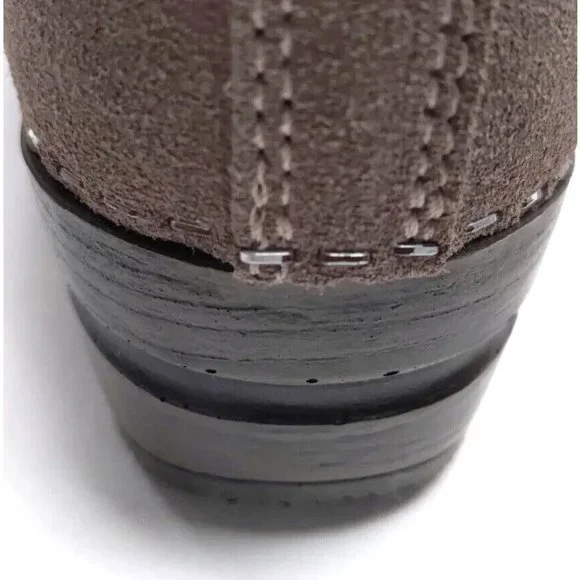 Sanita Taupe Suede Ankle Booties - Picture 11 of 12